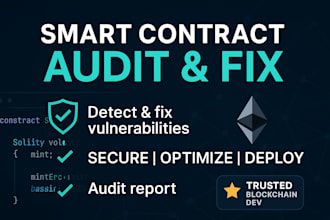 audit your blockchain smart contract for security