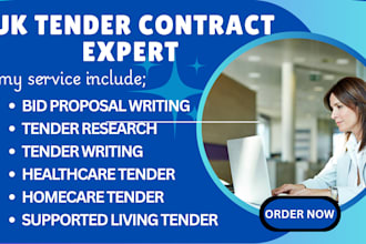 write or review UK bid itt nhs tender writing healthcare tender home care tender
