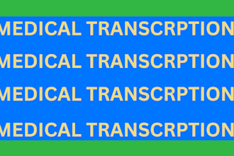 medical transcriptionist for your healthcare documents