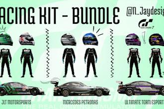 design you an entire gt7 team pack with liveries, helmets and suits