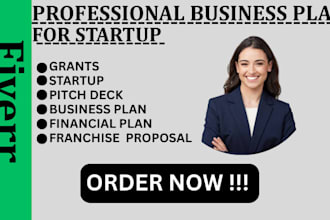write a professional business plan with financial proposal, sba loan approval