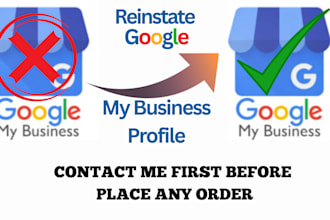 reinstate gmb and fix suspended google my business  profile