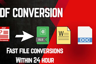 convert PDF to  editable word, excel or google docs quickly and accurately