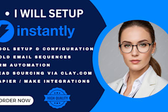 set up instantly ai with cold email, lead gen, and auto warmup