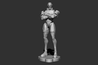 design 3d figures, 3d sculpt sci fi soldiers,action toys,miniature bits 3d print