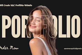 create a high converting ugc digital portfolio site on canva