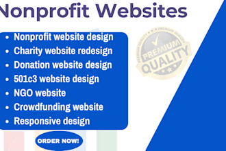 non profit website, charity website, donation website, fundraising, 501c3, ngo