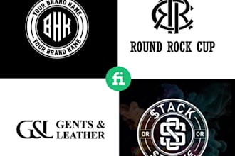 design a minimalist luxury fashion monogram and clothing brand logo