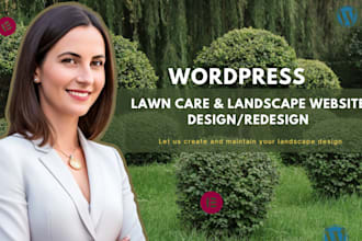 build lawn care website, landscaping and lawn care website using wordpress
