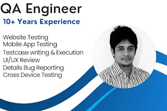 do manual QA testing for websites, apps, and software