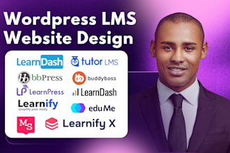 build wordpress lms website with learndash, buddyboss tutor lms pro, masterstudy
