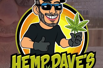 design weed cartoon, cannabis, marijuana, cartoon logo