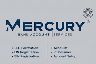 do USA llc formation with ein mercury bank stripe virtual address setup