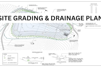 develop site plan, stormwater management, grading and drainage plans