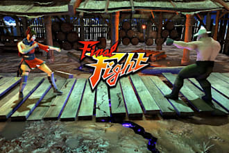 create ue5 game, fiverm script, street fighting game, 3d game map, tps game