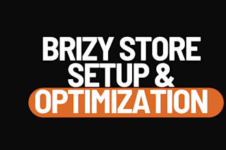 set up and optimize brizy store product listing