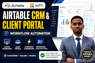 be airtable softr expert airtable database client portal, automation integration