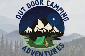 do travel agency hotel adventure outdoor photography logo design
