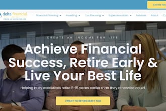 build wordpress financial advisor website tax advisor website finance website