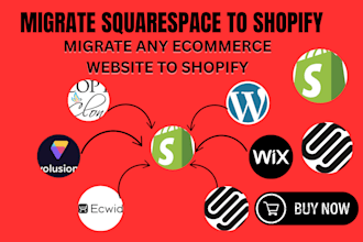 migrate squarespace website ecwid wix wordpress to shopify