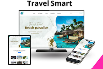 build a modern travel blog or tour booking site