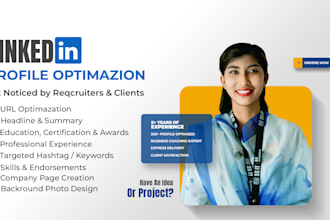 fully optimize, manage your linkedin profile or company page
