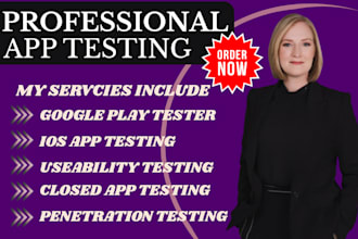 provide 12 or 20 testers for website, google play, gaming app, user testing