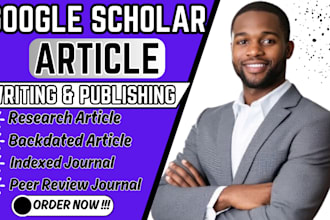 write and publish research article paper in high google scholar indexed journal