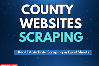scrape fresh property data and case records from county websites