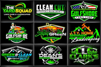 do agriculture, landscape, natural and lawn care logo with unlimited revisions