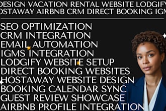 design vacation rental website lodgify hostaway airbnb crm direct booking igms