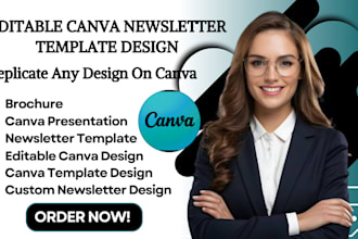 editable canva website, newsletter, canva template, canva email template, canva