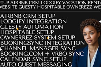 setup airbnb crm lodgify vacation rental website guesty hospitable ownerezz web