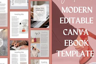 do canva ebook design, lead magnet, workbook, ebook formatting and ebook design
