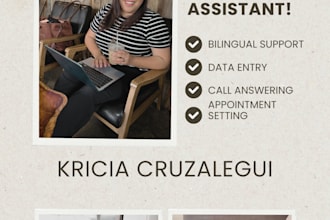 handle calls and emails in english and spanish as your virtual assistant