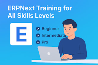 provide training and implementation of erpnext
