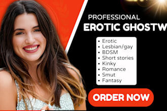 ghostwrite custom romance, erotic, bdsm, and nsfw fanfiction or short stories