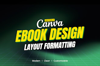 format and design your ebook or print book in canva