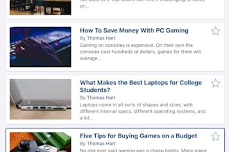 write entertaining or informative blogs or articles
