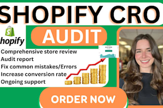audit and optimize your shopify store conversion rate to boost sales