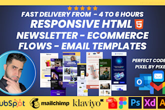 convert figma,xd,psd to HTML email code perfect pixel