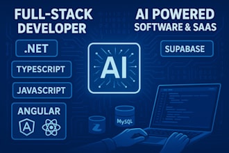 build ai powered saas or full stack web apps using supabase angular react