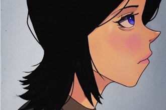 create a stylized drawing of your character