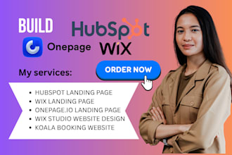 onepage io website hubspot landing page wix studio taxi website booking koala