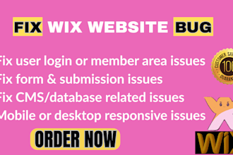 fix wix bug error mobile issue glitch troubleshoot debug repair website problem
