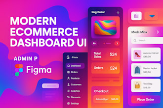 online shopping, ecommerce admin panel design in figma