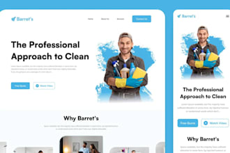 house cleaning website, commercial, cleaning service website