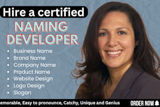 create catchy business name, logo design, slogan and web design for your brand