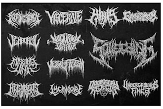 do a metal,hardcore,heavy metal, black metal band logo