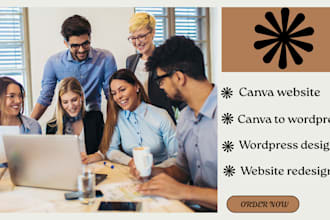 convert canva to wordpess figma design landing page